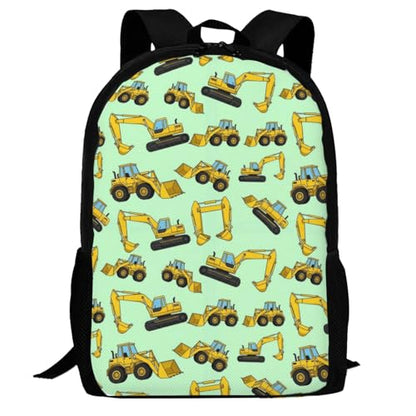 Breathable Outdoor Daypack Cartoon Construction Truck Excavator, Durable Anti Theft Travel Backpack Adjustable Strap Shoulder Bag for Hiking Camping City Walking - color: Design (877)