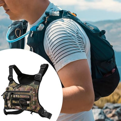 Menolana Chest Rig Bag Practical Running Chest Pack for Camping Sports Cycling Climbing