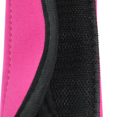 Cosmos Pack of 3 Neoprene Luggage Handle Wrap Handle Grip Luggage Identifier for Travel Bag Luggage Suitcase (Hot Pink Color) - color: Hot Pink