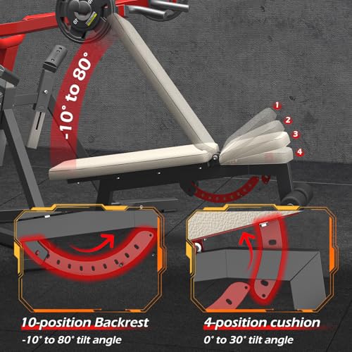 3-in-1 Adjustable Chest Press Machine, Weight Bench Press Workout Machine for Home Gym, Incline Decline Flat Bench Press, Heavy Duty Steel Frame Upper Body Workout Home Gym Equipment