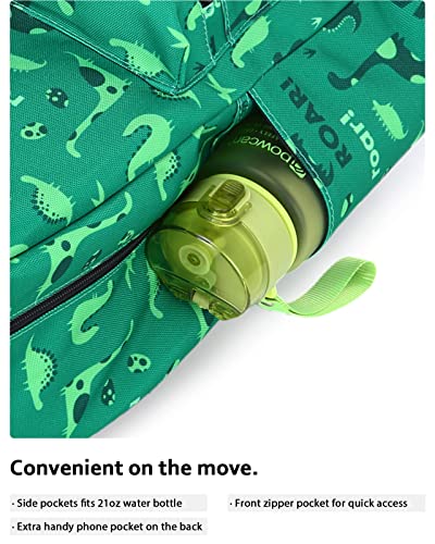 HotStyle TRENDYMAX Backpack for School Girls Boys & Preschool Kids, Two Sizes - color: D231b(2021), Dinosaurs Green, size: Big Kids (8+ years)