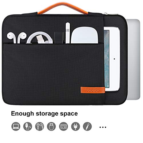Lacdo 360° Protective Chromebook Case 11 Inch Laptop Sleeve for 11 Inch Acer HP Lenovo Dell Samsung ASUS Chromebook Spin 311, 13 Inch Microsoft Surface Pro 11th Copilot+PC/10/9/8/X Computer Bag, Black - color: Black, size: 11-11.6 Inches