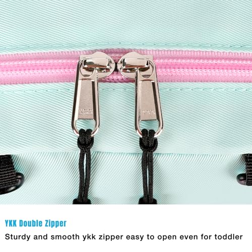 STEAMEDBUN Toddler Backpack for Girls 2-4: Kids Backpack Boys Girls - Preschool Kindergarten Daycare Backpacks - 12 inch - color: Pink&light Green, size: MINI - Age 2-4 (12"H)