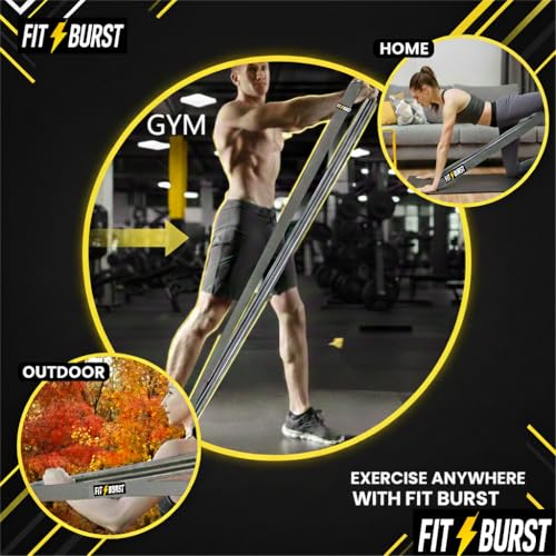 Premium 76 Inch Extended Length Resistance Band - 120 lbs Heavy Duty Fabric Exercise Band for Vertical Jump Training, Basketball & Full Body Workout - Non-Slip Long Stretch Band for Tall Athletes - color: Gray