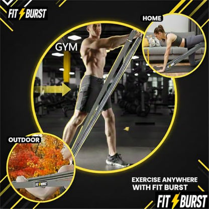 Premium 76 Inch Extended Length Resistance Band - 120 lbs Heavy Duty Fabric Exercise Band for Vertical Jump Training, Basketball & Full Body Workout - Non-Slip Long Stretch Band for Tall Athletes - color: Gray