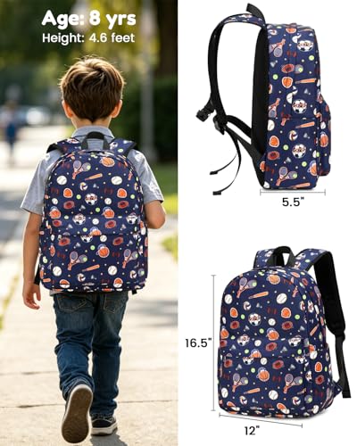 CAMTOP Preschool Backpack for Kids Boys Girls Toddler Backpack Kindergarten School Bookbags for Age 3-8 (Blue Classic Balls) - color: Blue Classic Balls