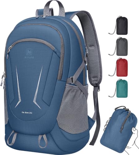 MIYCOO Backpack - Ultra Lightweight Packable Backpack for Travel Camping, Hiking Back Pack Waterproof Foldable Daypack for Men Women Blue - color: Blue
