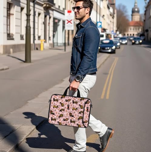 RICHEN 10 inch Messenger Bag Carrying Case with Handle Accessory Pocket Fits 7 to 10-Inch Laptops/Notebook/Kids Tablet (7-10.2 inch, Flowers Cats) - color: Flowers Cats, size: 7-10.2 inch