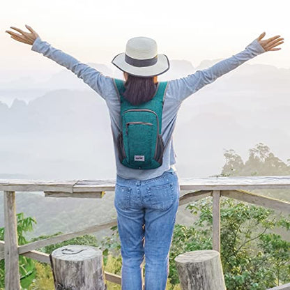G4Free 10L/15L Hiking Backpack Lightweight Packable Hiking Daypack Small Travel Outdoor Foldable Shoulder Bag - color: Teal Blue, size: 20L