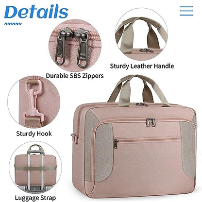 Laptop Bag 15.6 Inch Work Briefcase Laptop Case Computer Messenger Bag - color: Pink, size: 15.6 inch