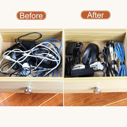 MVYC 150PCS 8 Inch Reusable Cable Ties Wire Ties Cord Organizer Cable Organizer Adjustable Cable Management Black - size: 8 Inch (Black)