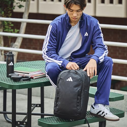 adidas Amplifier Backpack for Laptop, School and Gym, 28L, Night Indigo/Black/Regular, OSFA - color: Night Indigo/Black/Regular