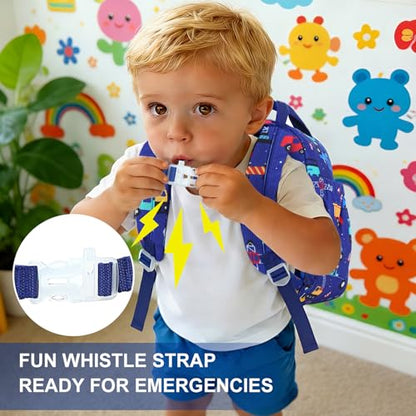 Bluboon Toddler Backpack for Girls Boys 2-4 Cute 12" Preschool Kindergarten Backpacks Kids Daycare Bags School Travel (Engineering vehicle - Royal blue, Age 2-4 (12" H not Fit A4 Folder)) - color: Engineering Vehicle - Royal Blue, size: Age 2-4 (12" H not