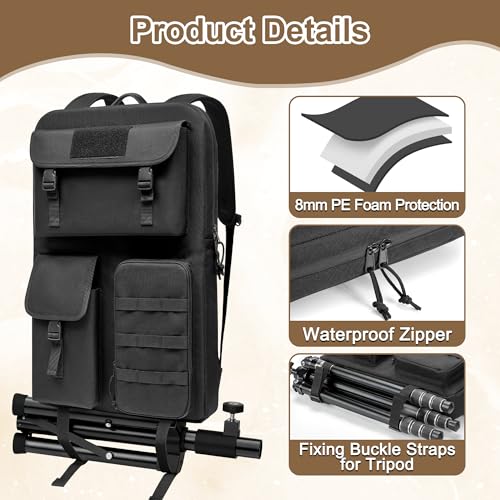 Trunab Carrying Case Compatible with Starlink Gen 3, Soft Travel Backpack Bag with Multi-pocket for Starlink Satellite Dishes and All Accessories, Ideal for Outdoor, RV Trip, Camping, Black