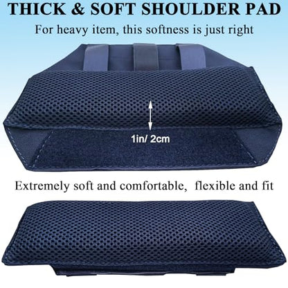 Ultra Thick Shoulder Strap Pad 2 Pack, Heavy Load Backpack Strap Pads, High Elasticity Tactical Bag Shoulder Pads - color: Dark Blue