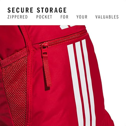 adidas Alliance Sackpack – Drawstring Backpack for Sports, Small Gym Bag, Team Power Red 2/3, OSFA - color: Team Power Red 2/3