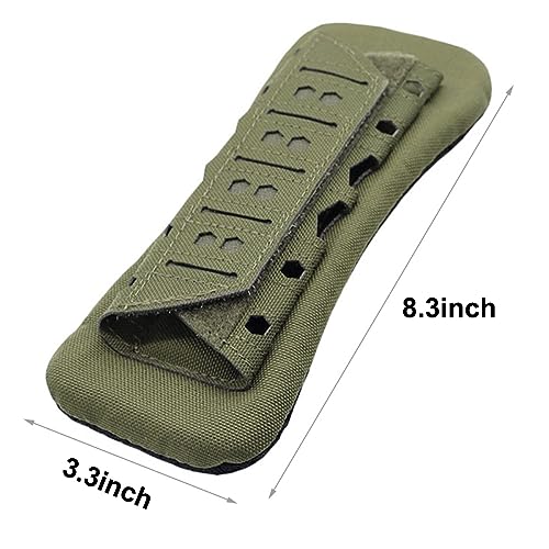 2 Pcs Tactical Vest Shoulder Strap Pads Backpack Breathable Mesh Cushion Pad - color: Khaki