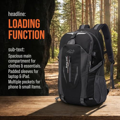 Outdoor Hiking Backpack,Lightweight Travel Daypack,Waterproof Multi-Function Sport Rucksack for Camping,Cycling,Mountaineering & Daily Outdoor Use(Green)