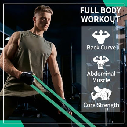 12-Pack Resistance Bands Set - Pull Up Assist, Strength Training & Physical Therapy for Home Gym | Exercise Loop Bands for Men & Women - color: Green 50-125lbs