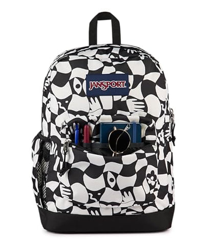JanSport Cross Town Plus Backpack - Large Main Compartment, Side Water Bottle Pocket, 15-Inch Padded Laptop Sleeve - Gravity Check - color: Gravity Check