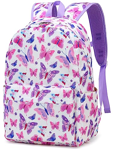 CAMTOP Preschool Backpack for Kids Girls Butterfly Toddler Backpacks Kindergarten School Bookbags(Age 3-8, Colorful Butterfly) - color: Green Butterfly28