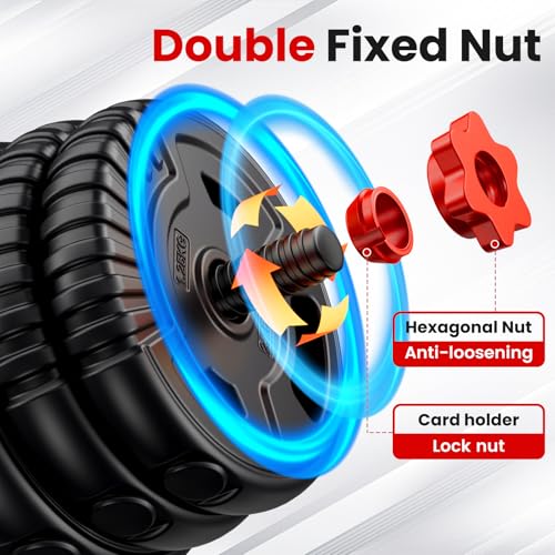 Adjustable Dumbbell Set, 22/33/45/70/90lbs Free Weight Set with Connector, 5-in-1 Dumbbell Set for Barbells, Kettlebells, Push up Stand, Weight Plate, Fitness Exercises for Home Gym Suitable Men/Women - color: 70LB(35LB Pair)