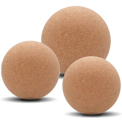 KITWILD Cork Massage Ball - High Density Fine Particles for Deep Tissue Muscle Massage, Myofascial Release, and Yoga Therapy - 2.5 Inch Lightweight Lacrosse Ball - style: 1 Pack (2.5'')