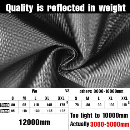 Joy Walker Waterproof Backpack Rain Cover, 12000mm Ultra-Waterproof, Upgraded Ultra-Strong Multilayers, Antislip Buckle Strap - color: Black, size: Large (for 40-50L backpack)