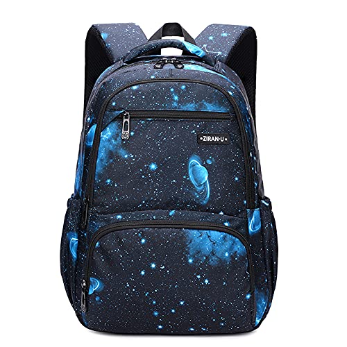 MITOWERMI Kids Backpack for Boys Girls Elementary School Backpacks Boys Children Bookbags Primary Kindergarten Backpack Galaxy Black Blue - color: Galaxy Black-blue