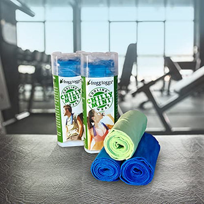 FROGG TOGGS Chilly Mini Cooling Neck Towel, 29" x 3" - color: Blue