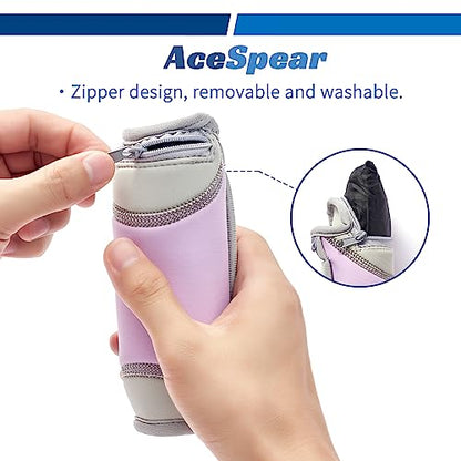 AceSpear Hand Weights for Women Men 1lb 2lbs 3lbs 4lbs Soft Dumbbells of 2, Detachable Walking Weight for Aerobics, Jogging, Running - color: Purple, style: 2 lbs x 2