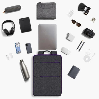 ZINZ Slim & Expandable Laptop Backpack Water Resistant Backpack Travel Backpack Compatible with MacBook Air/Pro/Neo 13-14 inch, XPS 13/14, Surface 13.5" and Most 13-14 Notebooks，B01PU01 - color: B01pu01, size: 13"-14"