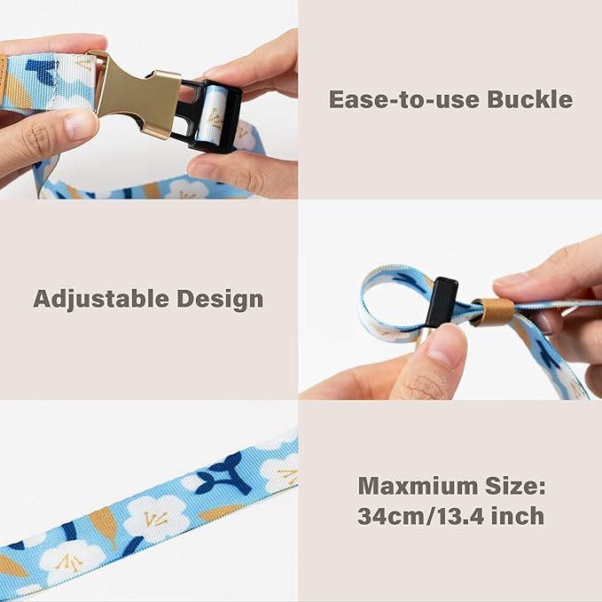 Add-a-Bag Luggage Strap, Adjustable Travel Carry Strap with Ring Hooks & Buckle, Heavy-Duty Bag Holder & Jacket Gripper, Luggage Straps/Luggage Belt, Travel Clip for Carry-On Suitcase & Backpack - color: Enchanting Blossom