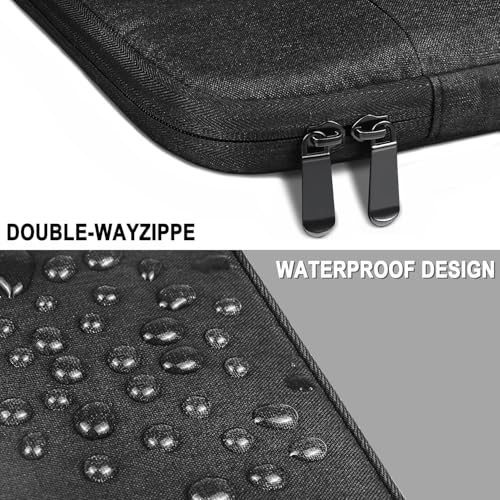 Laptop Sleeve Case 13 Inch, Water Resistant Traveling Computer Cover with Handle, Shockproof Protective Carrying Laptop Bag Compatible for 13 in MacBook Air/MacBook Pro M2 M1, Black - color: Black, size: 13 Inch