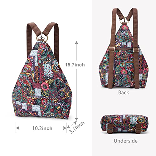 Black Butterfly Premium Backpack for Women, Bohemia Style Fashion Casual Daypack Backpack, Small Backpack Purse (05-brown) - color: 05-brown
