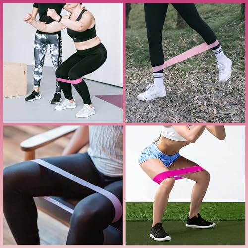 FTTYONE Set of 5 Resistance Bands for Working Out, Different Levels Elastic Band for Home Gym Long Exercise Workout, with Carrying Bag
