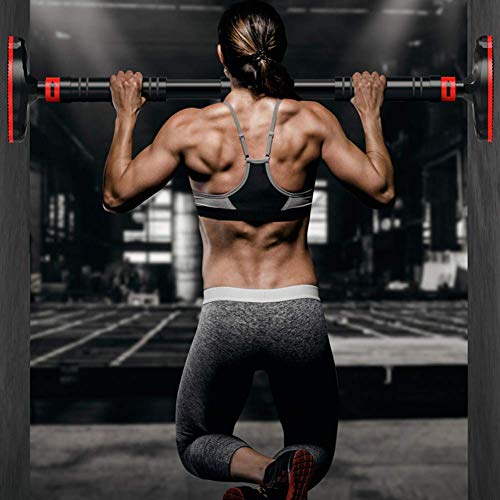 Doorway Pull Up Bar No Screws, Adjustable Width Chin Up Bar with Safety Lock & Anti-Slip Mat for Home Gym Exercise Fitness Strength Training, Max Weight Up to 350Kg - size: A100~150CM