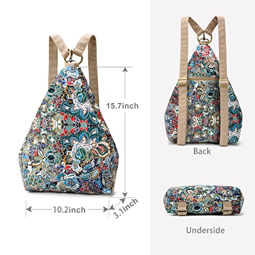 Black Butterfly Premium Backpack for Women, Bohemia Style Fashion Casual Daypack Backpack, Small Backpack Purse (02-blue) - color: 02-blue