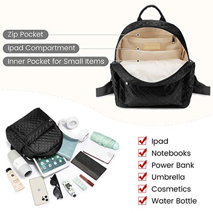 LOVEVOOK Backpack for Women Light Weight Waterproof Backpack Purses Daily Backpack… | Light Weight - color: Updated Black
