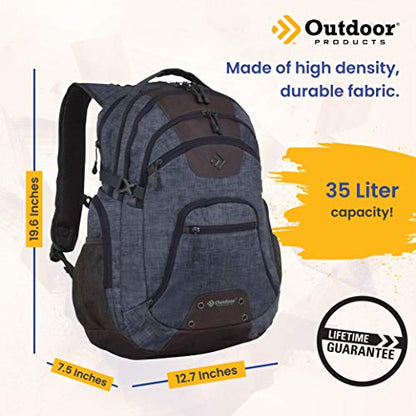 Outdoor Products Module Day Pack (Midnight Black) (Heathered Print) - color: Heathered Print