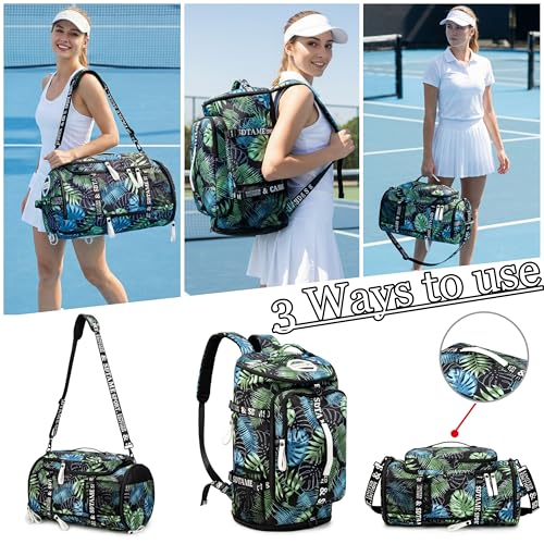 Gym Duffle Bag Backpack with Shoe Compartment,4 ways Travel Backpack for Women and Men,Multi-Functional Weekender bag with Waterproof Layer&Laptop Compartment for Fitness, Travel,Camping - color: Bronze