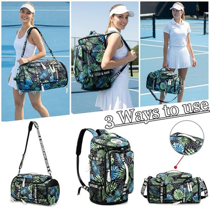 Gym Duffle Bag Backpack with Shoe Compartment,4 ways Travel Backpack for Women and Men,Multi-Functional Weekender bag with Waterproof Layer&Laptop Compartment for Fitness, Travel,Camping - color: Bronze