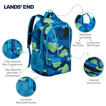 Lands' End Unisex Kids Large ClassMate Lightweight Durable Elementary School Backpack, Nicci - color: Nicci