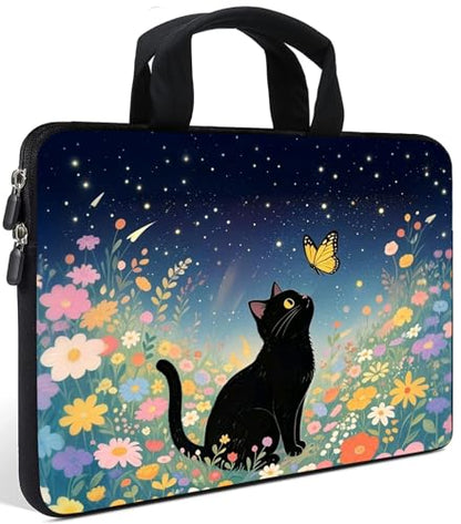 AMARY14 15 15.4 15.6 inch Laptop Handle Bag Computer Protect Case Pouch Holder Notebook Sleeve Neoprene Cover (Cat) - color: Cat