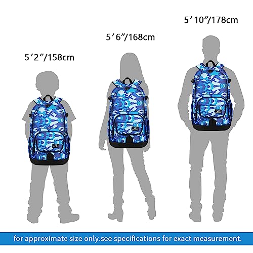 rickyh style School Backpack Travel Bag for Men & Women Lightweight College Back Pack with Laptop Compartmen - color: Xinlan