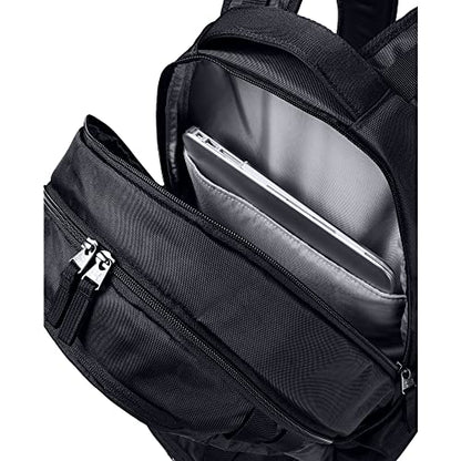 Under Armour Unisex Hustle 5.0 Backpack - color: Black (001)/Silver