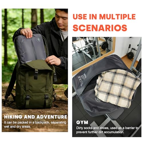 Travel Vacuum Bags backpack IPX8 Waterproof Reusable Compression Bags for Travel, Backpack & Suitcases,Home Storage, Seal Packing Cubes for Clothing (40L) - size: 40L
