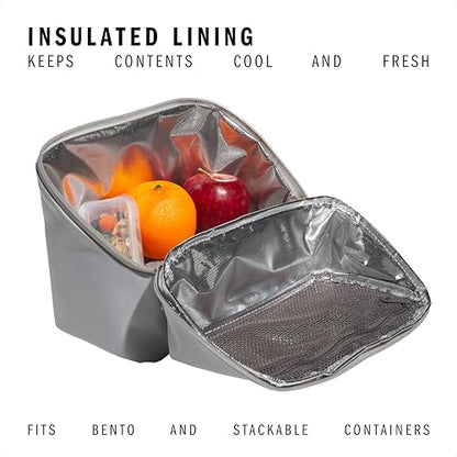 adidas Kids Affiliate Lunch Bag – Insulated Lunchbox for Girls and Boys, 6L - color: Grey Two/Grey Three