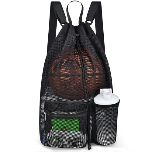 Mildbeer Large Drawstring Backpack for Men Women Athletic Gym Sports Workout Beach Swimming Commuting Travel - color: Black, style: Xl: 25"x14"x6"