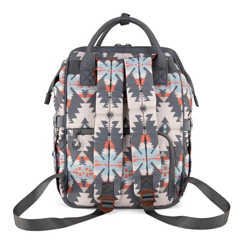 Wrangler Callie Diaper Bag Backpack with Stroller Straps Multifunction Baby Travel Bag WG2210-9110GY - color: Angel Grey